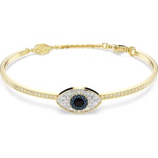 Swarovski Symbolica Bangle Bileklik Evil Eye Maviari Altin Rengi Kaplama S