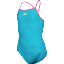 Arena Swimsuit Light Drop Solid Çocuk Mavi Yüzücü Mayo 005919899