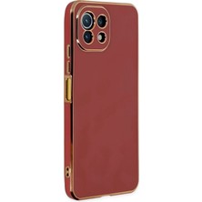 Mey Ithalat®   Mi 11 Lite Kılıf Volet Silikon - Kırmızı