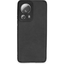 Mey Ithalat®   Mi 13 Lite Kılıf Loop Deri Silikon - Siyah