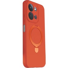 Mey Ithalat®   Redmi 15C 4g Regal Magsafe Standlı Kapak - Turuncu