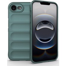 Mey Ithalat®   iPhone 16E Kılıf Optimum Silikon - Koyu Yeşil