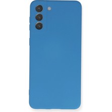 Küçük Hazine Mey Ithalat®  Samsung Galaxy S21 Plus Kılıf Nano Içi Kadife Silikon - Mavi