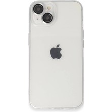 Mey Ithalat®   iPhone 14 Kılıf Luko Lens Silikon - Gümüş