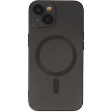 Küçük Hazine Mey Ithalat®   iPhone 14 Plus Kılıf Moshi Lens Magneticsafe Silikon - Siyah