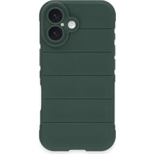 Mey Ithalat®   iPhone 16 Kılıf Optimum Silikon - Koyu Yeşil
