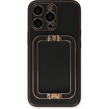 Küçük Hazine Mey Ithalat®   iPhone 13 Pro Kılıf Coco Elit Kapak - Siyah