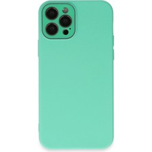 Mey Ithalat®   iPhone 12 Pro Max Kılıf Lansman Glass Kapak - Turkuaz