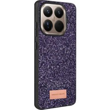 Küçük Hazine Mey Ithalat®   Mi 15T Pro Bright Simli Kapak - Derin Mor