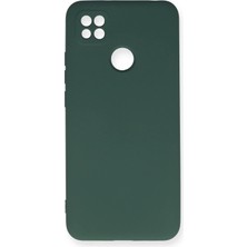 Küçük Hazine Mey Ithalat®   Redmi 9c Kılıf Nano Içi Kadife Silikon - Koyu Yeşil