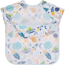 Civil Baby Kısa Kollu Space Baskılı Mama Önlüğü - Ekru