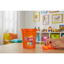 Let's Neon Oyun Hamuru Turuncu 110G