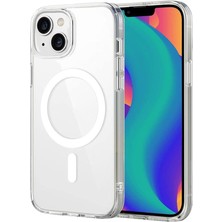 FitCase iPhone 15 Kılıf Combo Seri Magsafe Özellikli Sararmaz Sert Şeffaf Kapak