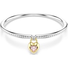 Swarovski Idyllia Bileklik Karişik Kesim Kalp Pembe Rodyum Kaplama M