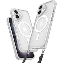 Uravas Store Iphone 16 Kılıf Enka Magsafe Silikon Kılıf - Şeffaf