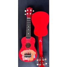 Madrid Bear-1 Soprano Ukulele Desenli