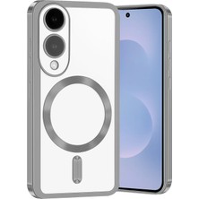 Mey Ithalat®  Samsung Galaxy S25 Edge Kross Magneticsafe Kapak - Gümüş
