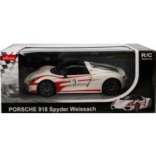 Mey Ithalat® 70710 1:14 Uzaktan Kumandalı Porsche 918 Spyder Weissach Işıklı Araba 32 cm