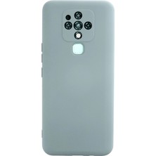Mey Ithalat®  Tecno Camon 16 Kılıf Nano Içi Kadife Silikon - Buz Mavisi