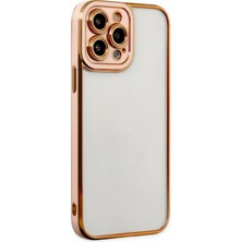 Mey Ithalat®   iPhone 13 Pro Kılıf Liva Lens Silikon - Rose