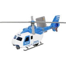 Luord - Store Çek Bırak Metal Helikopter 20 cm - Mavi (Lisinya)