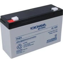 Uravas Store Yokohama YH-612 6 Volt - 12 Amper Akü (150X50X94 Mm)