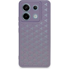 Mey Ithalat®   Redmi Note 13 Pro 5g Kılıf Petek Silikon Kapak - Lila