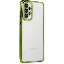 Ulu Pazarlama Samsung Galaxy A73 5g Kılıf Razer Lensli Silikon - Yeşil