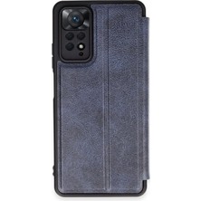 Mey Ithalat®   Redmi Note 12 Pro 4g Kılıf Flip Cover - Lacivert
