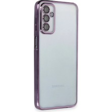 Ulu Pazarlama Samsung Galaxy M23 Kılıf Razer Lensli Silikon - Mor