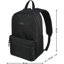 Trg Siyah Su Geçirmez Laptop Sırt Çantası - Gizli Cepli , Sünger Destekli , 15.6-16.1-16.9 Inç Uyumlu