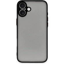 Mey Ithalat®   iPhone 16 Kılıf Montreal Silikon Kapak - Siyah