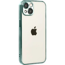 Ulu Pazarlama Apple Iphone 15 Razer Lensli Silikon - Yeşil