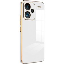 Ulu Pazarlama Xiaomi Redmi Note 13 Pro Plus Kılıf Volet Silikon - Beyaz