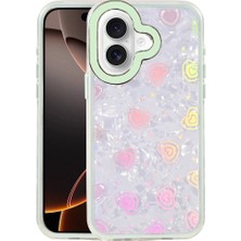 Ulu Pazarlama Apple Iphone 16 Lumi Desenli Kapak - Yeşil