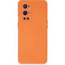 Ulu Pazarlama One Plus 9 Pro Kılıf Nano Içi Kadife Silikon - Turuncu