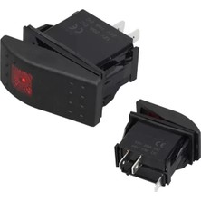 Belirtilmemiş RK1-06N Sembollü Işıklı 3 Pinli On-Off 12-24V Marin Switch