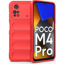 Ulu Pazarlama Xiaomi Poco M4 Pro 4g Kılıf Optimum Silikon - Kırmızı