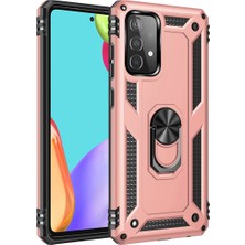 Ulu Pazarlama Samsung Galaxy A53 5g Kılıf Sofya Yüzüklü Silikon Kapak - Rose