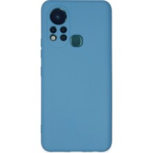 Ulu Pazarlama Infinix Hot 11S Kılıf Nano Içi Kadife Silikon - Mavi