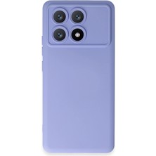 Ulu Pazarlama Xiaomi Poco X6 Pro Kılıf Nano Içi Kadife Silikon - Lila