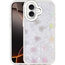 Ulu Pazarlama Apple Iphone 16 Lumi Desenli Kapak - Beyaz
