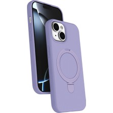 Ulu Pazarlama Apple Iphone 15 Plus Regal Magsafe Standlı Kapak - Lila
