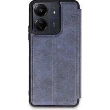 Ulu Pazarlama Xiaomi Redmi 13C Kılıf Flip Cover - Lacivert