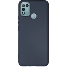 Ulu Pazarlama Infinix Hot 10 Play Kılıf Nano Içi Kadife Silikon - Lacivert