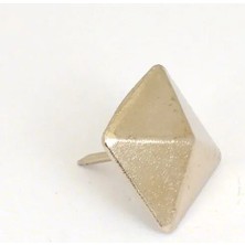 Practika Febko Sarı Piramit Kabara Raptiye 24 mm - 10 Adet Metal Altın Kaplama
