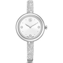 Swarovski Sublima Bangle Saat Isviçre Üretimi Metal Bileklik Gümüş Rengi Paslanmaz Çelik