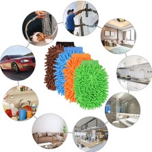 Generic Mikrofiber Araç Yıkama Eldiveni Çift Taraflı Oto Temizlik Eldiveni Toz Alma Bezi
