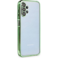 Ulu Pazarlama Samsung Galaxy A13 4g Kılıf Razer Lensli Silikon - Yeşil