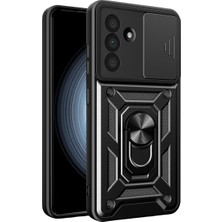 Ulu Pazarlama Samsung Galaxy A37 5g Pars Lens Yüzüklü Silikon - Siyah